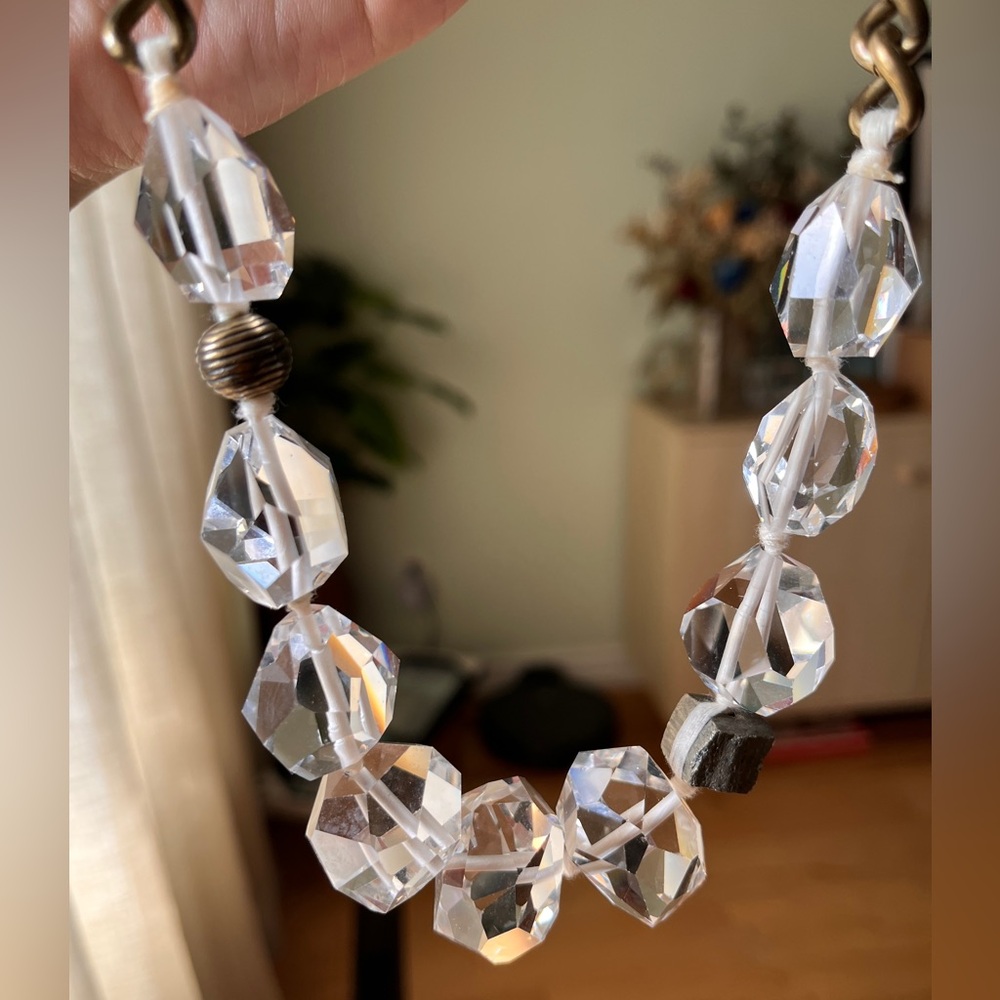 Chunky Austrian crystal statement necklace
